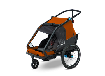 Cube Kinder Fahrradanhänger Double CMPT X Actionteam